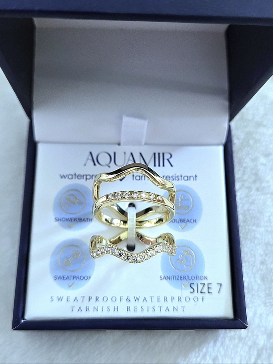 Aquamir Jewelry - Aquamir Waterproof Triple3️⃣ Ring💍 Set - NIB